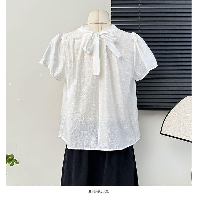 Asymmetrical Wrapped Light Shirt Product Image
