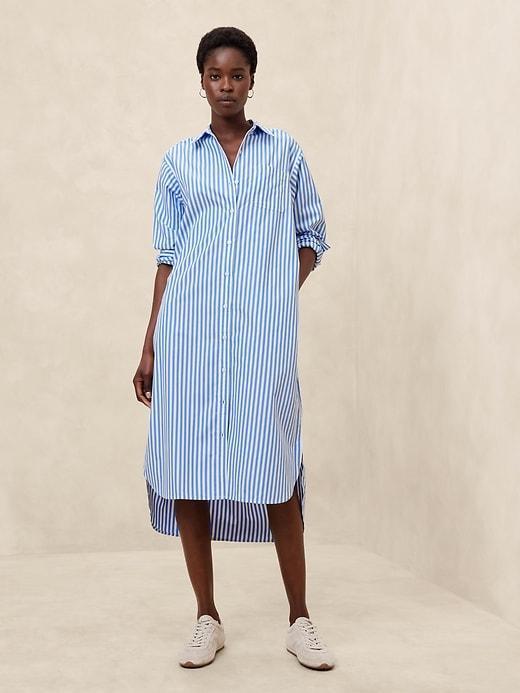 Midi Poplin Shirtdress Product Image