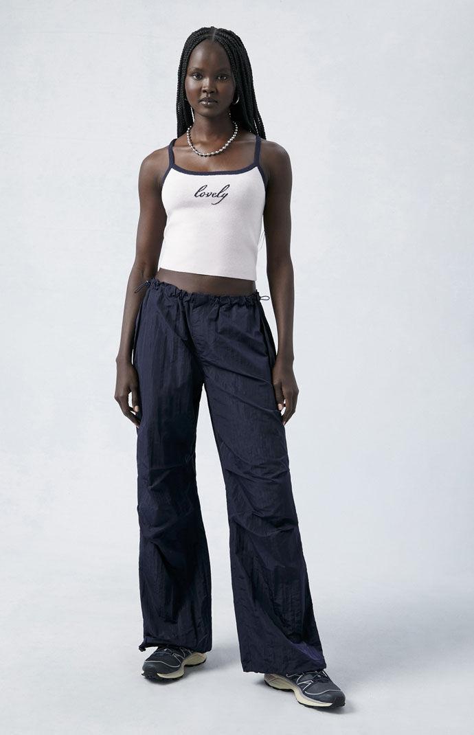 Womens Shine Low Rise Parachute Pants Product Image
