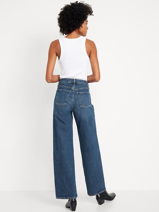 Extra High-Waisted Sky-Hi Wide-Leg Jeans Product Image