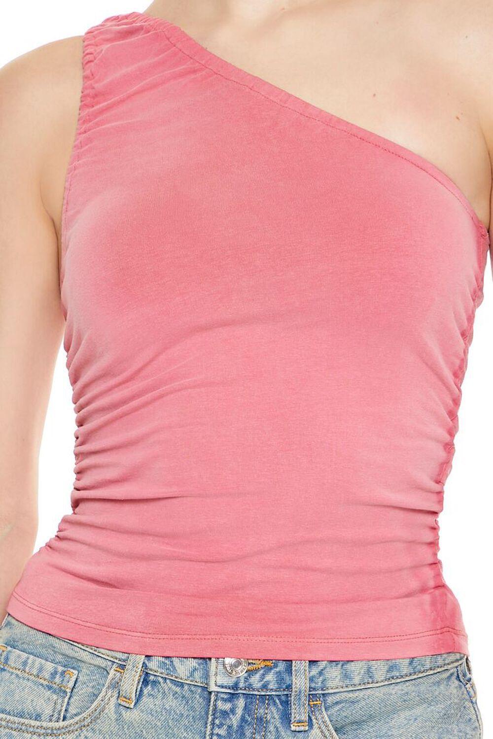 Ruched One-Shoulder Tank Top | Forever 21 Product Image