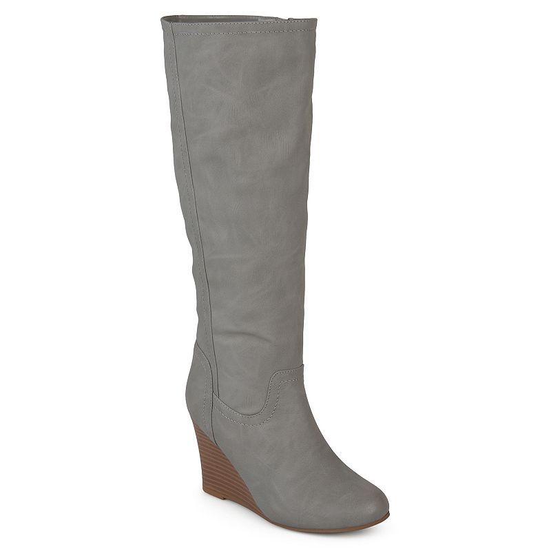 Journee Langly Women's Wedge Knee High Boots, Girl's, Size: 9 Wc Product Image
