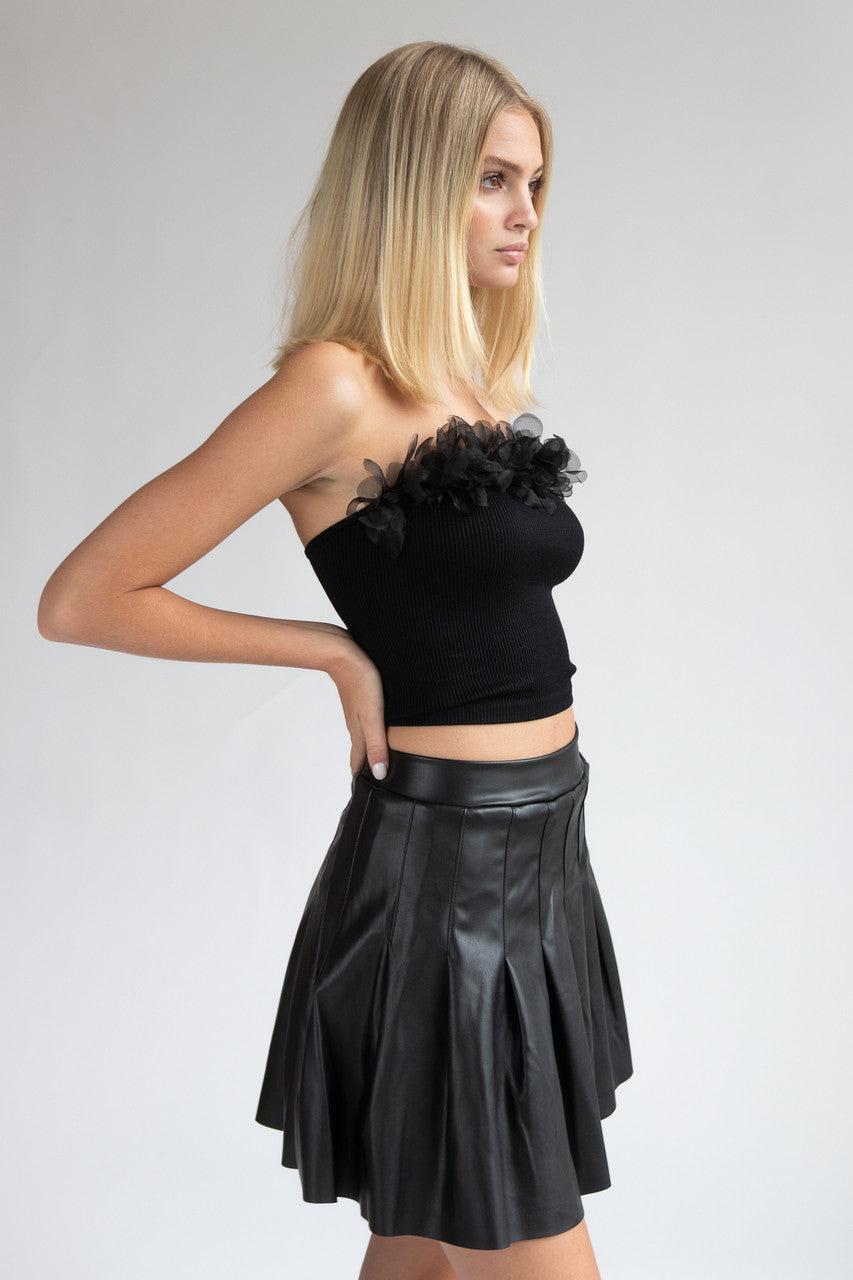 Tulle Feather Seamless Tube Top Product Image