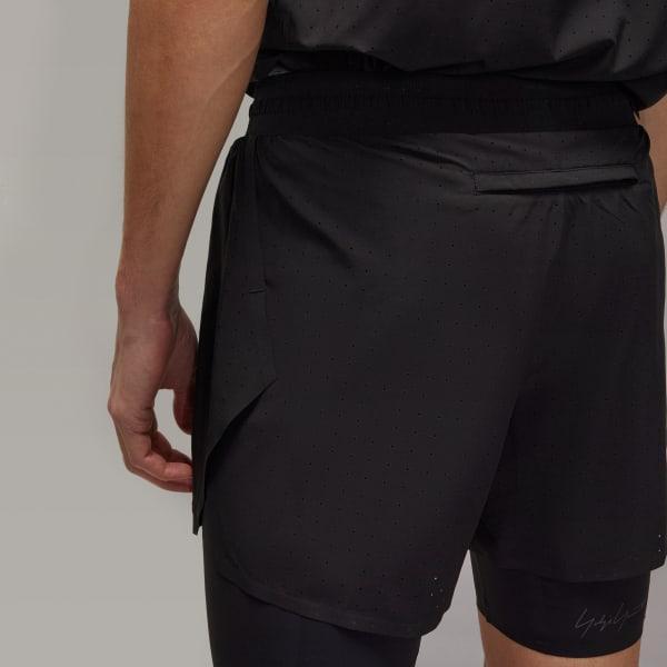 adidas Y-3 Running Shorts + Tights Black S Mens Product Image