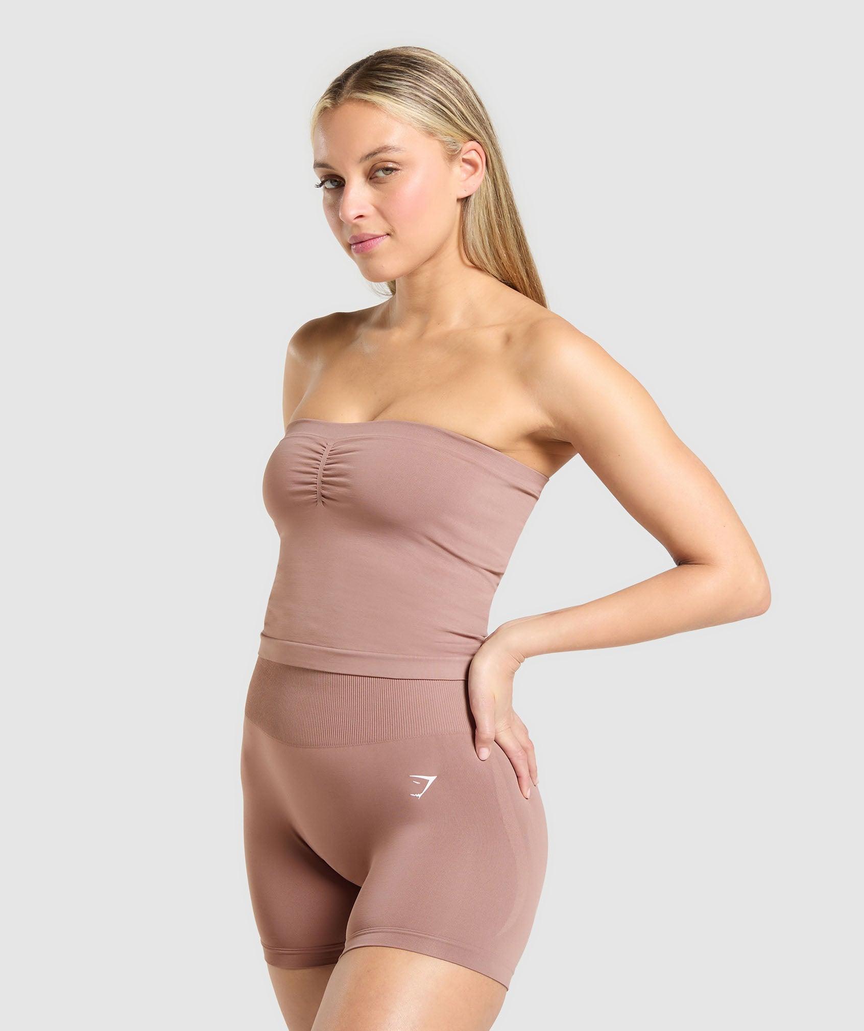 Gymshark Everyday Seamless Midi Tube Top - Chestnut Pink Female Product Image