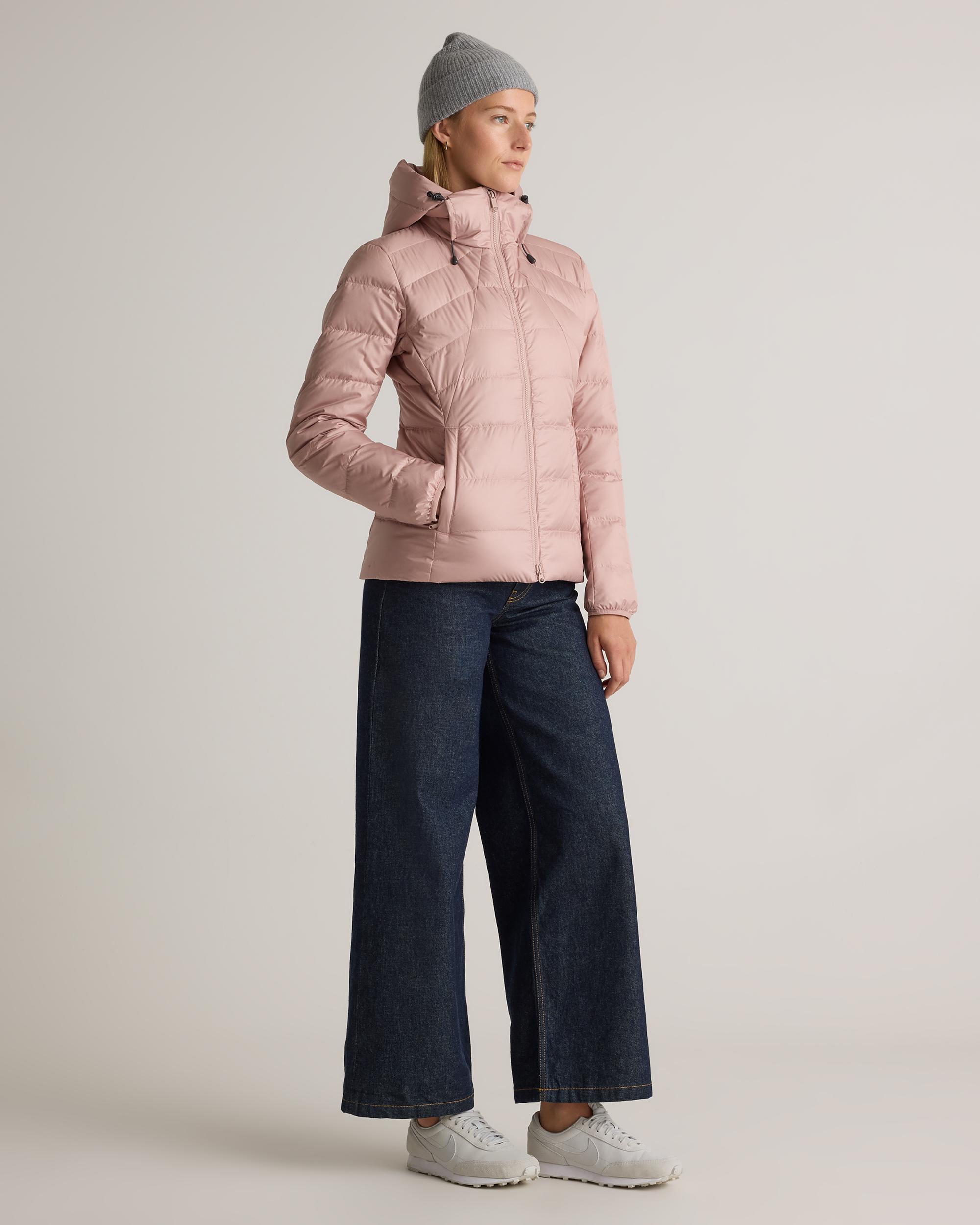 Quince | Women's Lightweight Down Packable Puffer Hooded Jacket Recycled Polyester Product Image