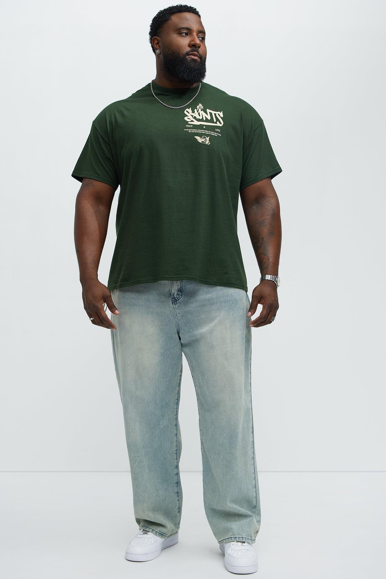 Saints Drip Short Sleeve Tee - Green Product Image