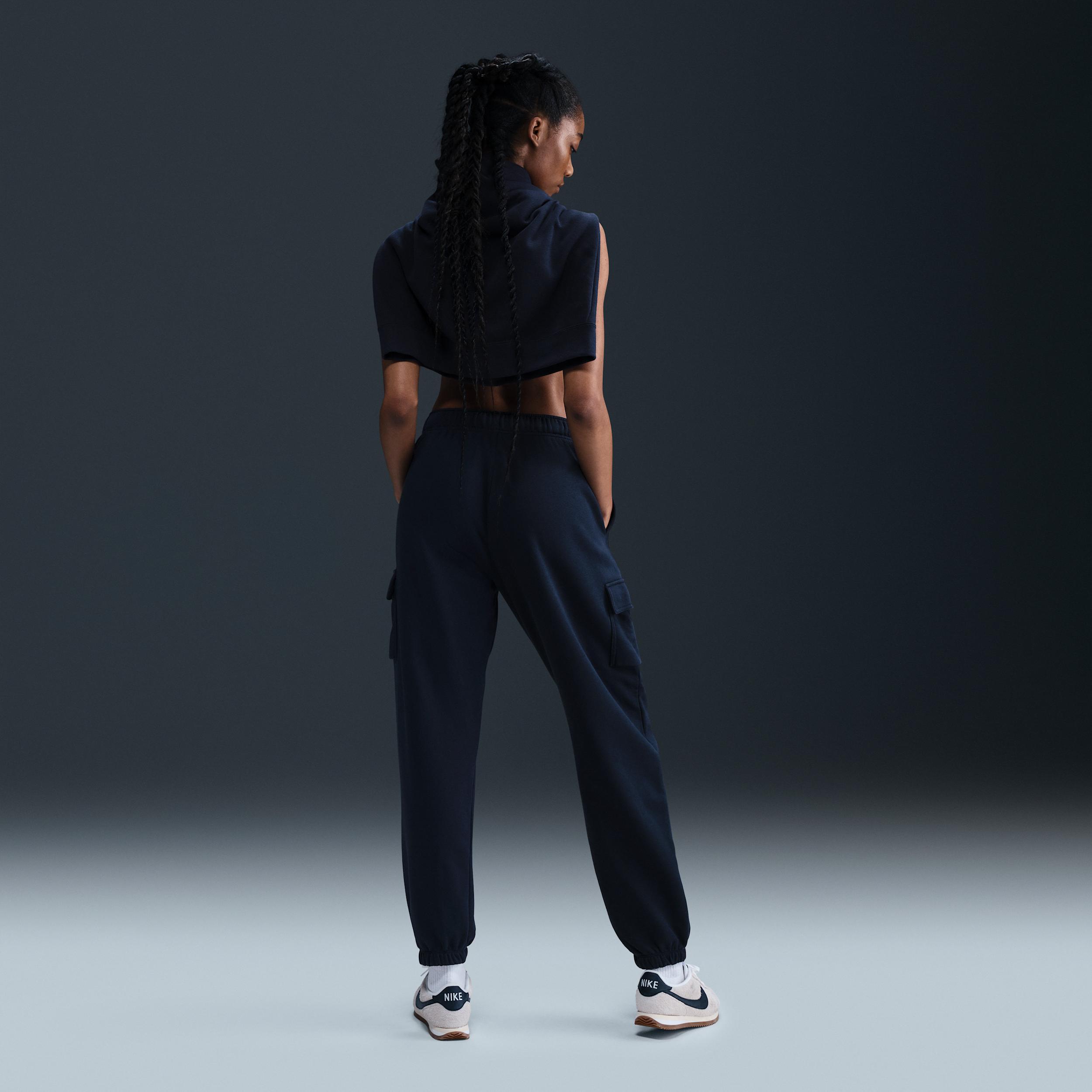 Women's Nike Sportswear Club Fleece Mid-Rise Oversized Cargo Sweatpants Product Image