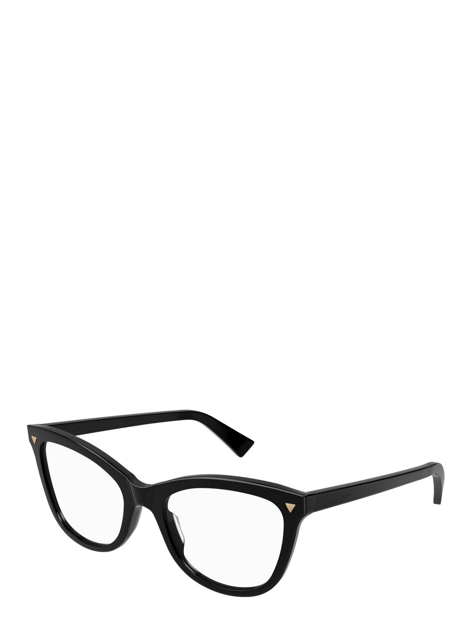 BOTTEGA VENETA Logo-engraved Cat-eye Glasses In Black Product Image