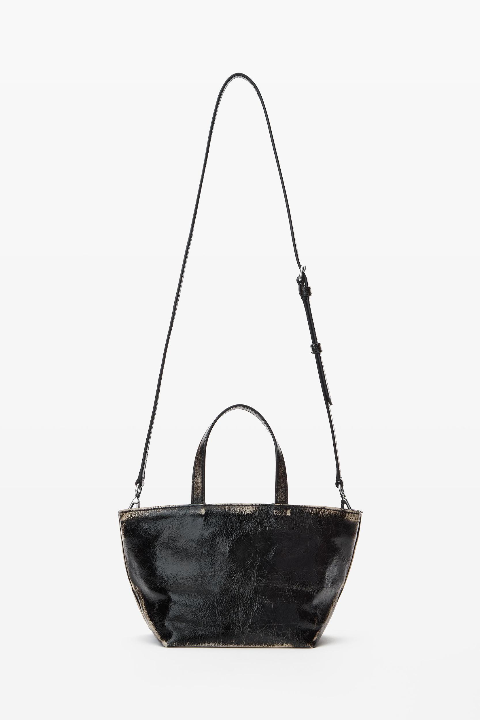 Punch Small Tote Bag In Brushed-effect Leather Product Image