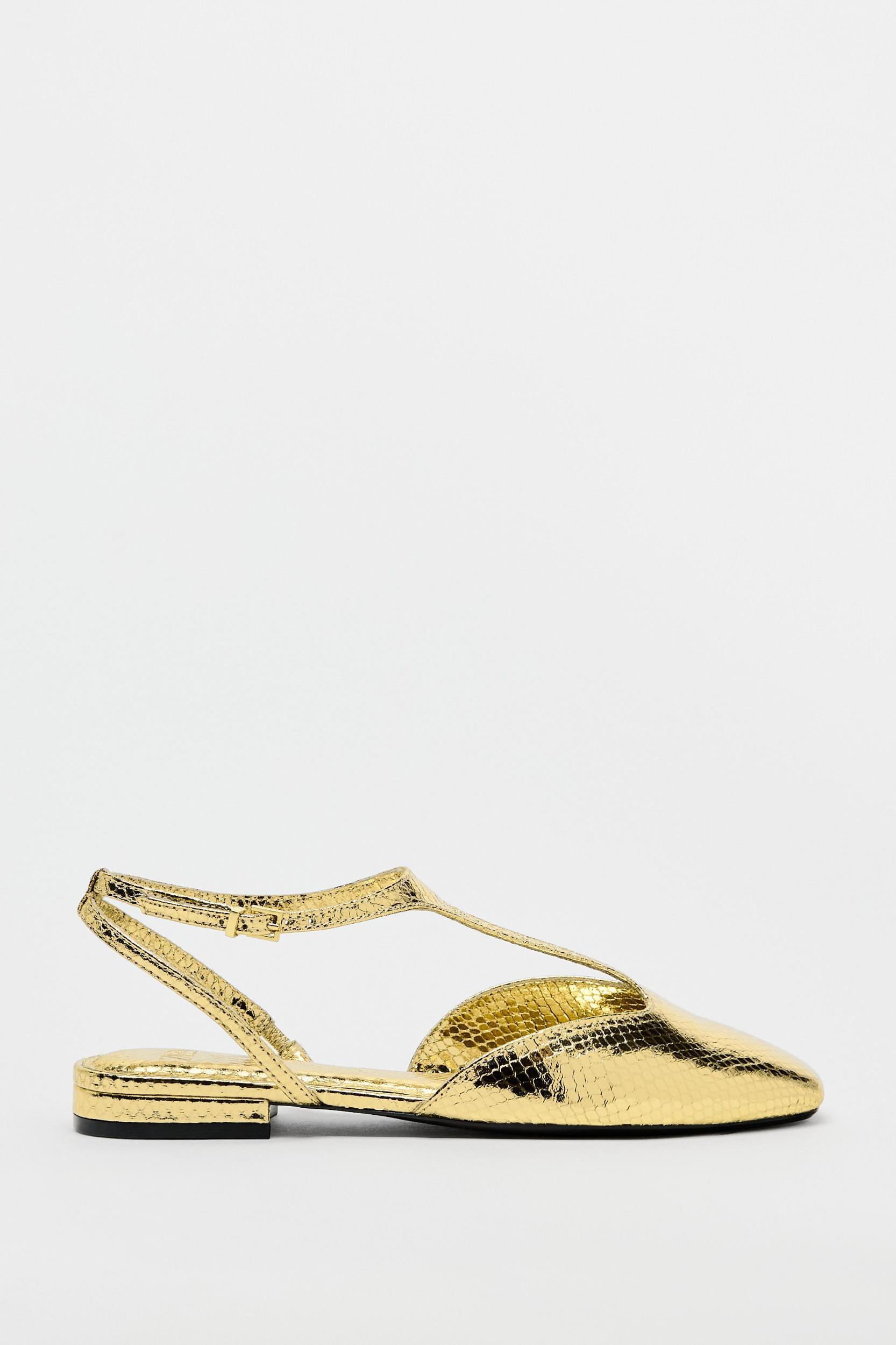 FLAT METALLIC SHOES Product Image