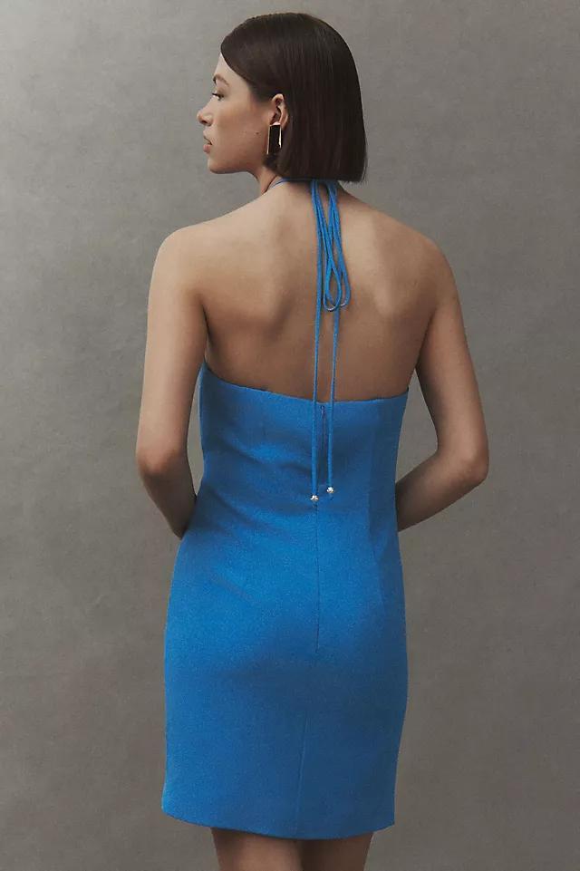 Halston Akina Halter Rosette Mini Dress Product Image