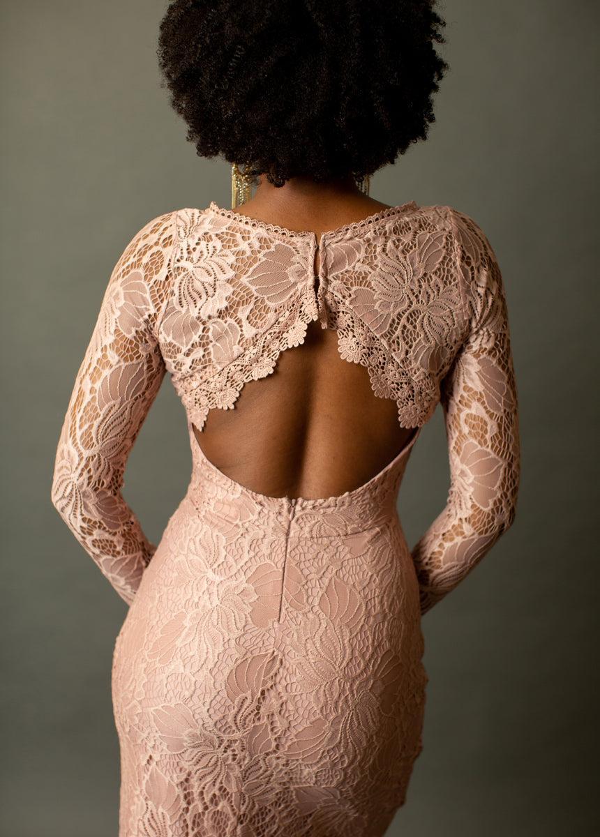 Iman Dress in Nude Pink Female Product Image