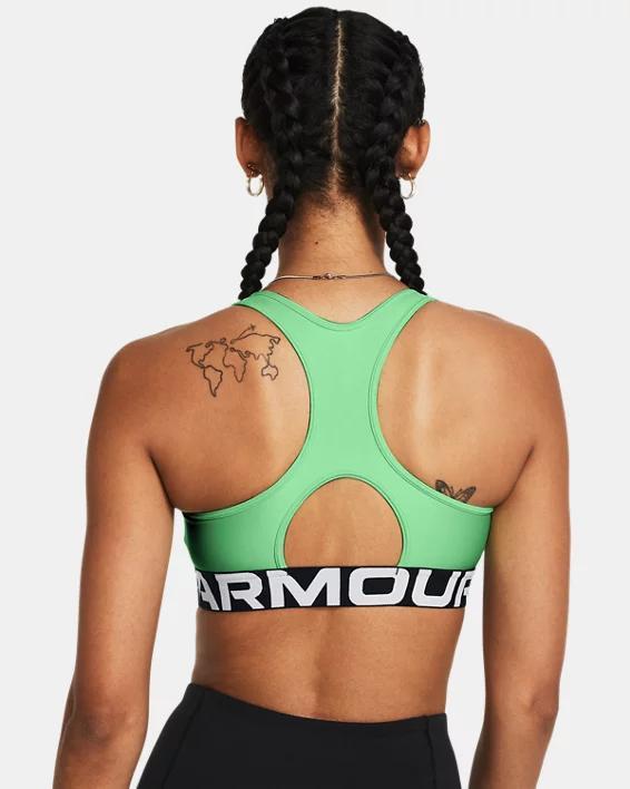 HeatGear Armour Mid Branded Womens Sports Bra Product Image