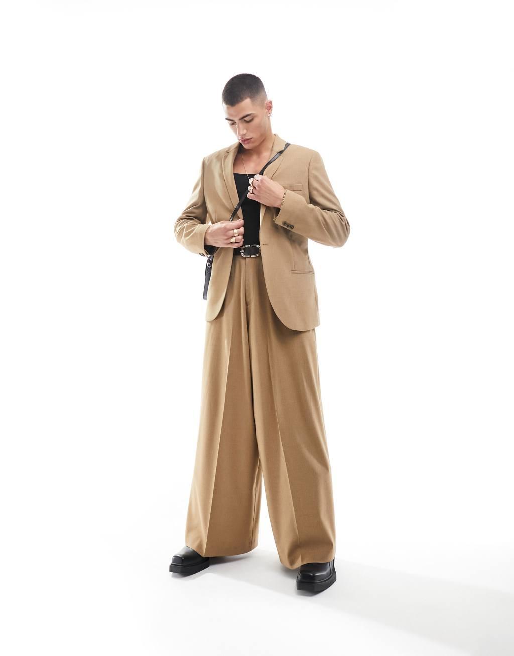 ASOS DESIGN extreme wide suit pants Product Image