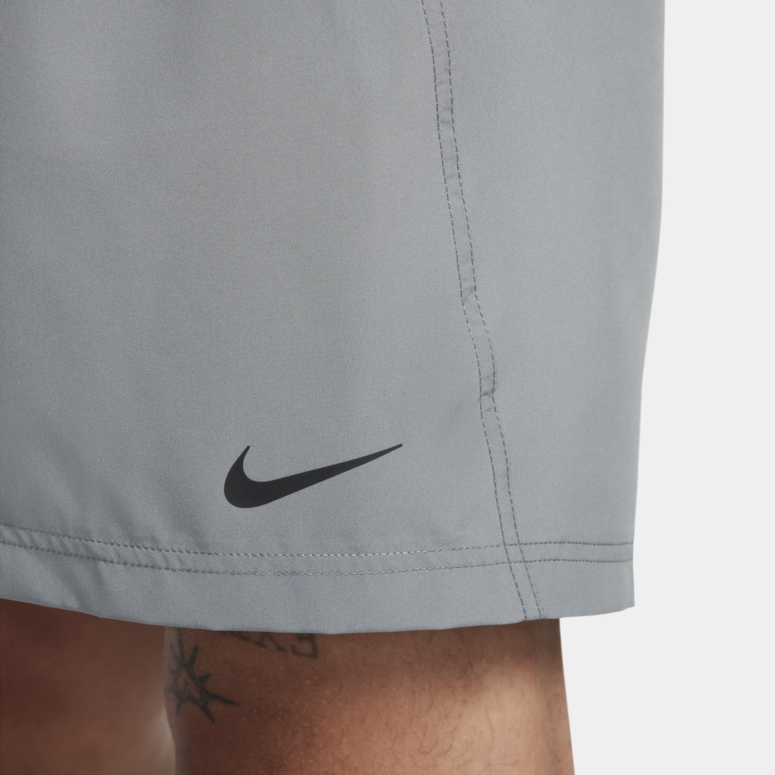 Mens Nike DriFit Form 7-in Unlined Woven Short, Men's, Size: Large, Smoke Gray Black Product Image