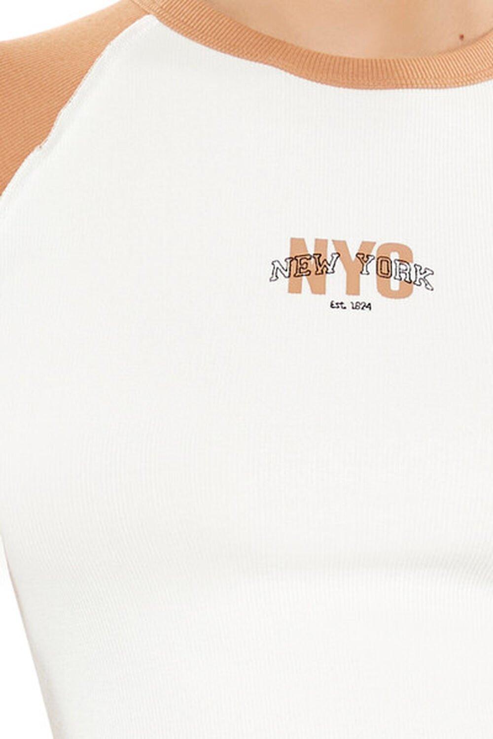 NYC Cropped Raglan Tee | Forever 21 Product Image