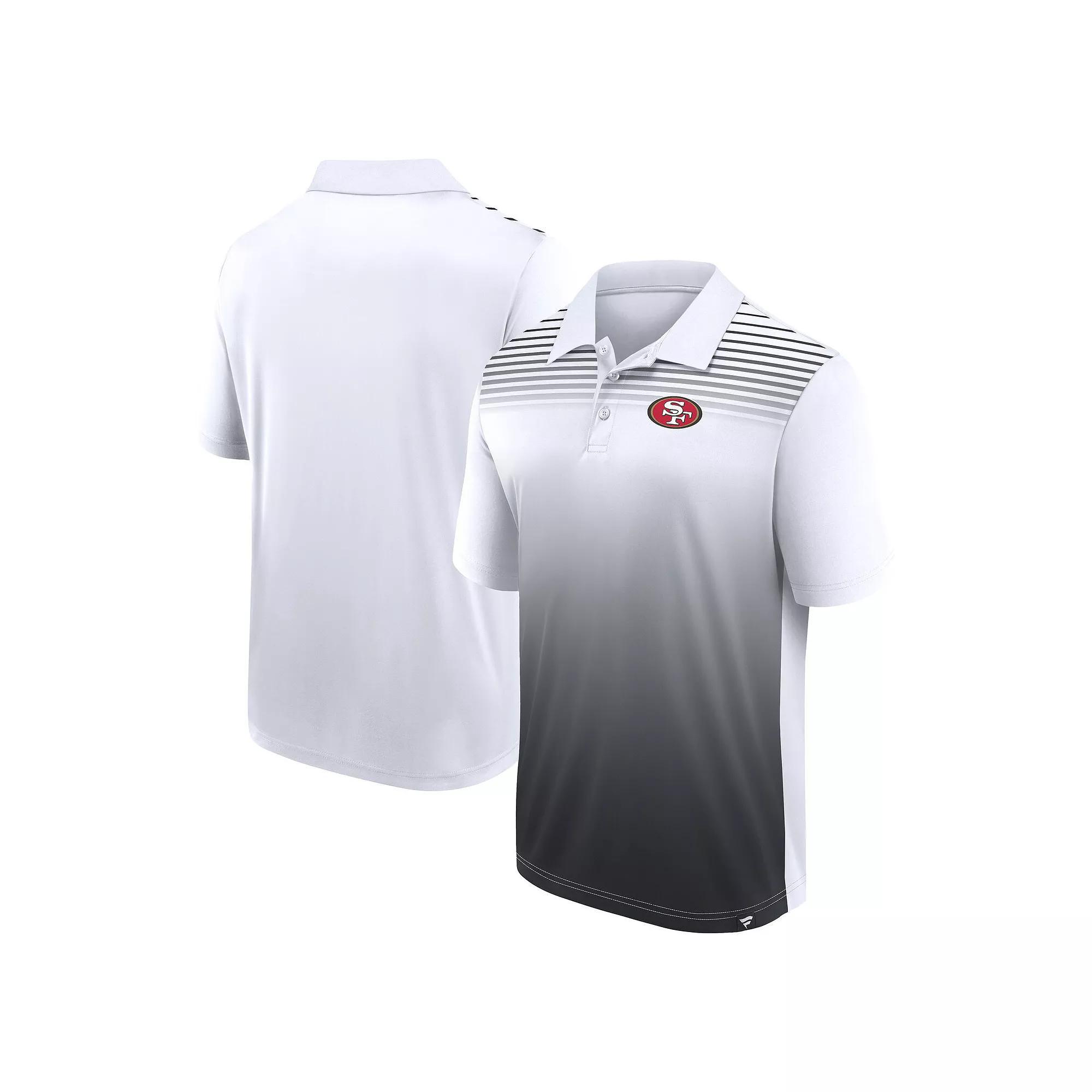 Men's White/Navy Denver Broncos Sandlot Game Polo, Size: 5XL Product Image