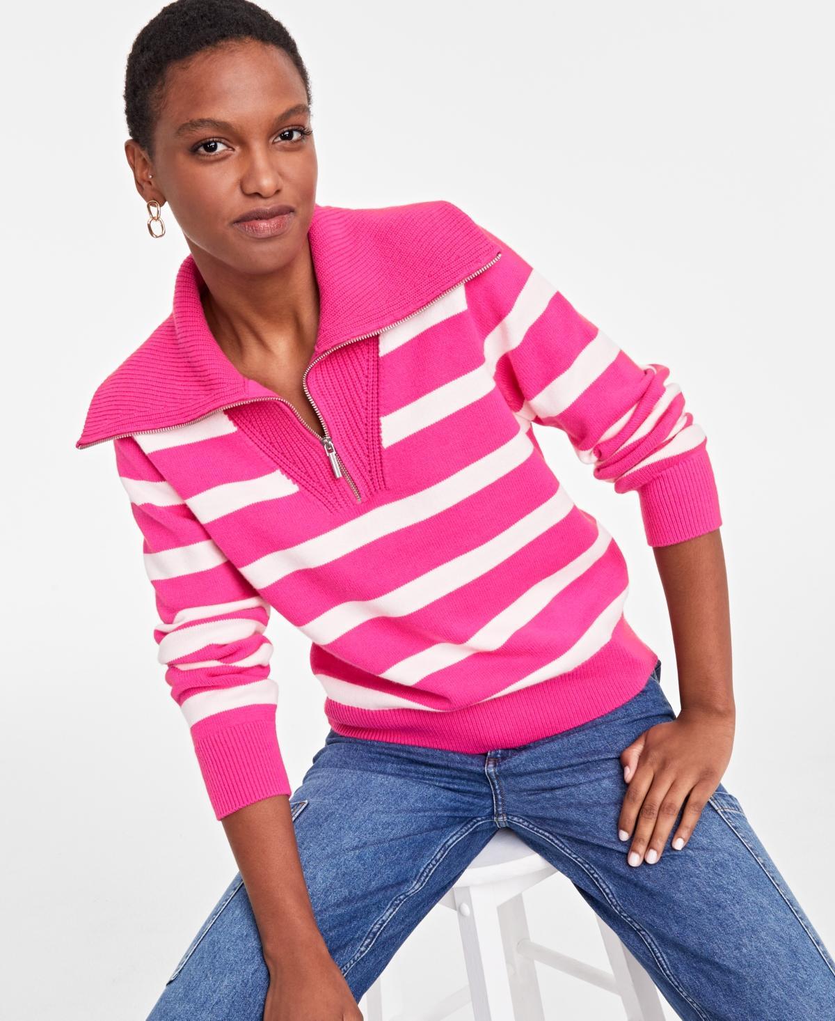 On 34th Womens Quarter-Zip Sweater, Created for Macys Product Image