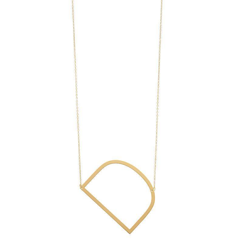 14K Gold Initial Necklace, Women's, Size: 18", 14k Gold M Product Image