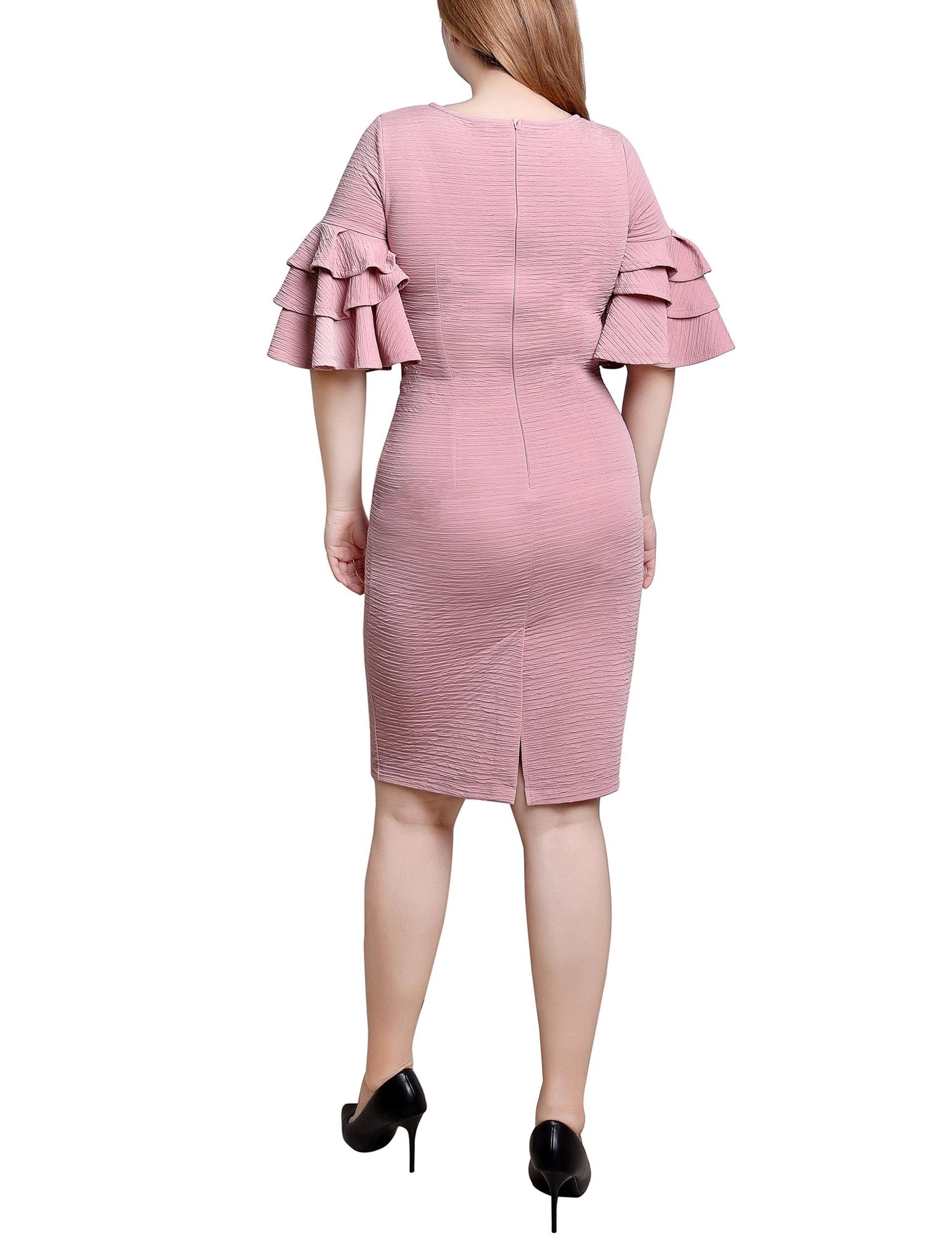 Blush Bolero Sleeve Body Con Dress Product Image