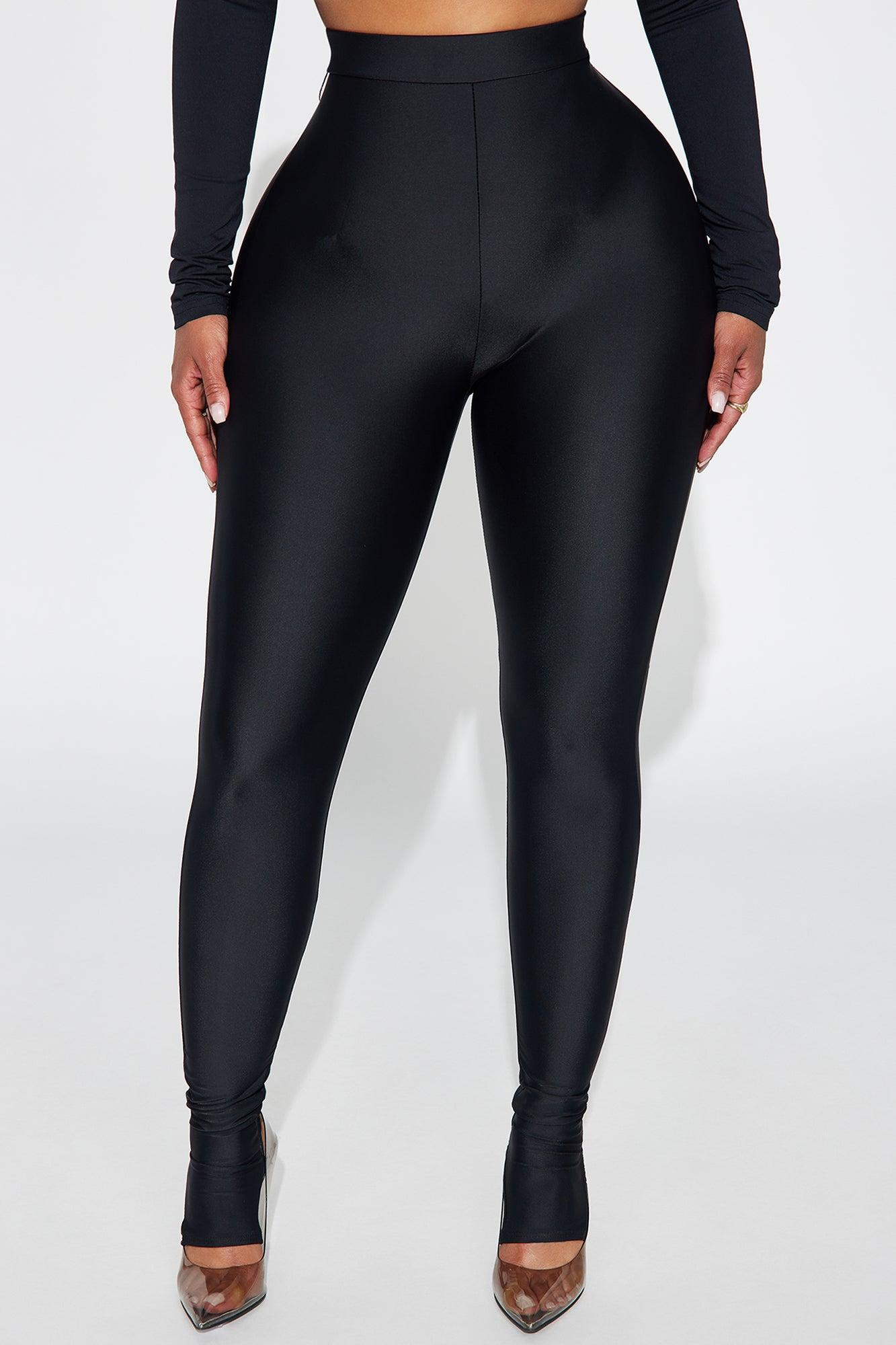 Sleek Statement High Rise Footed Legging - Black Product Image