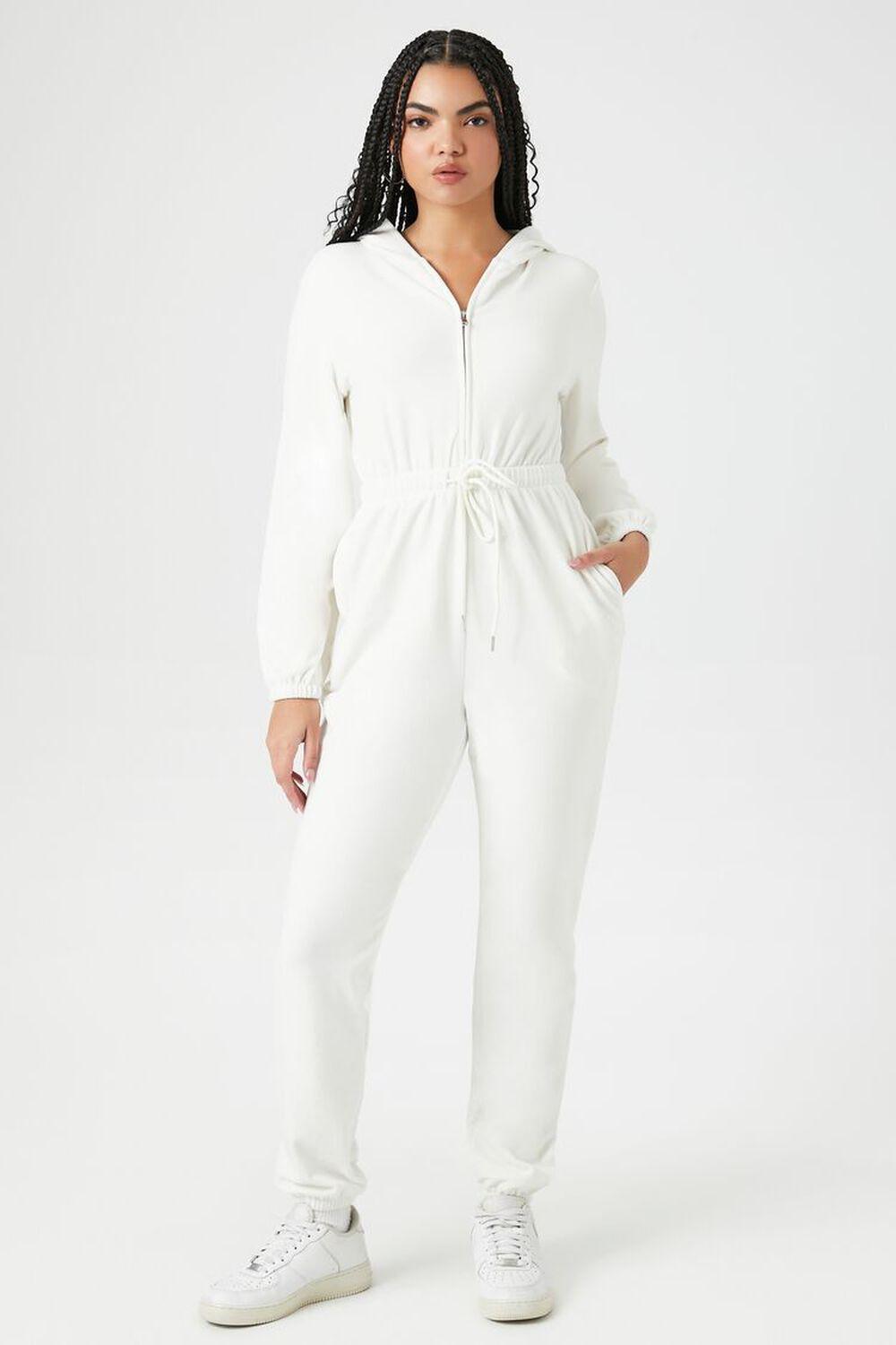 Hooded Long-Sleeve Jumpsuit | Forever 21 Product Image