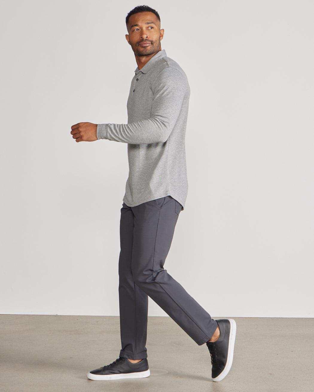 Comfort Wool Long Sleeve Polo Product Image