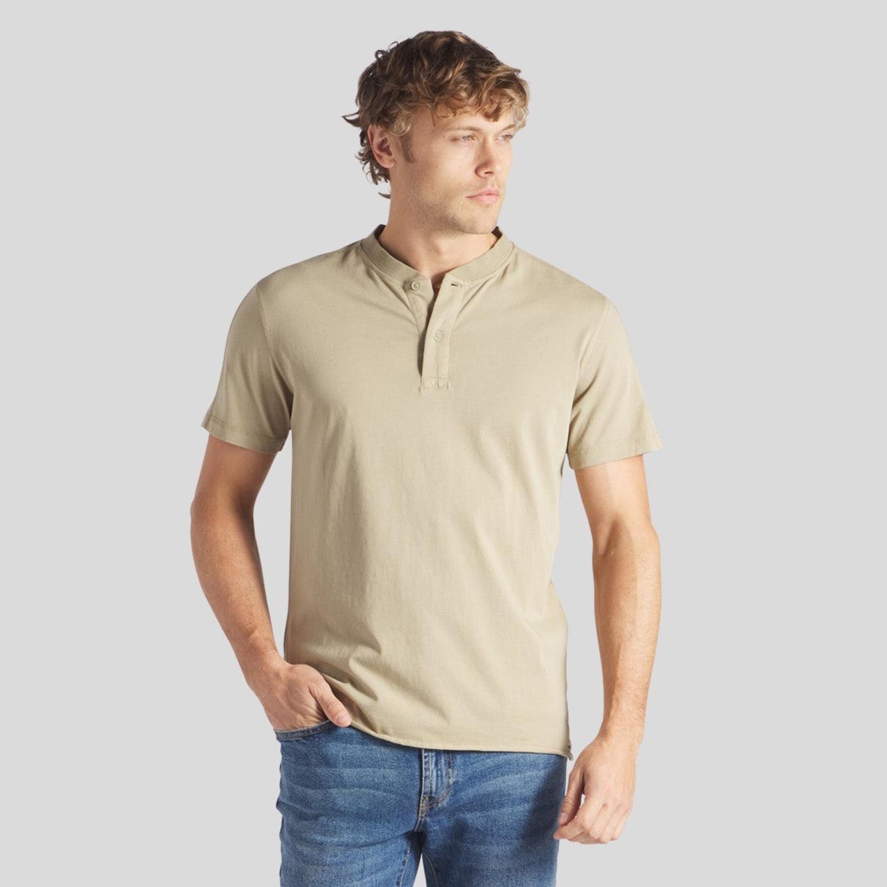 Cooper Short Sleeve Henley - Dried Herb * Product Image