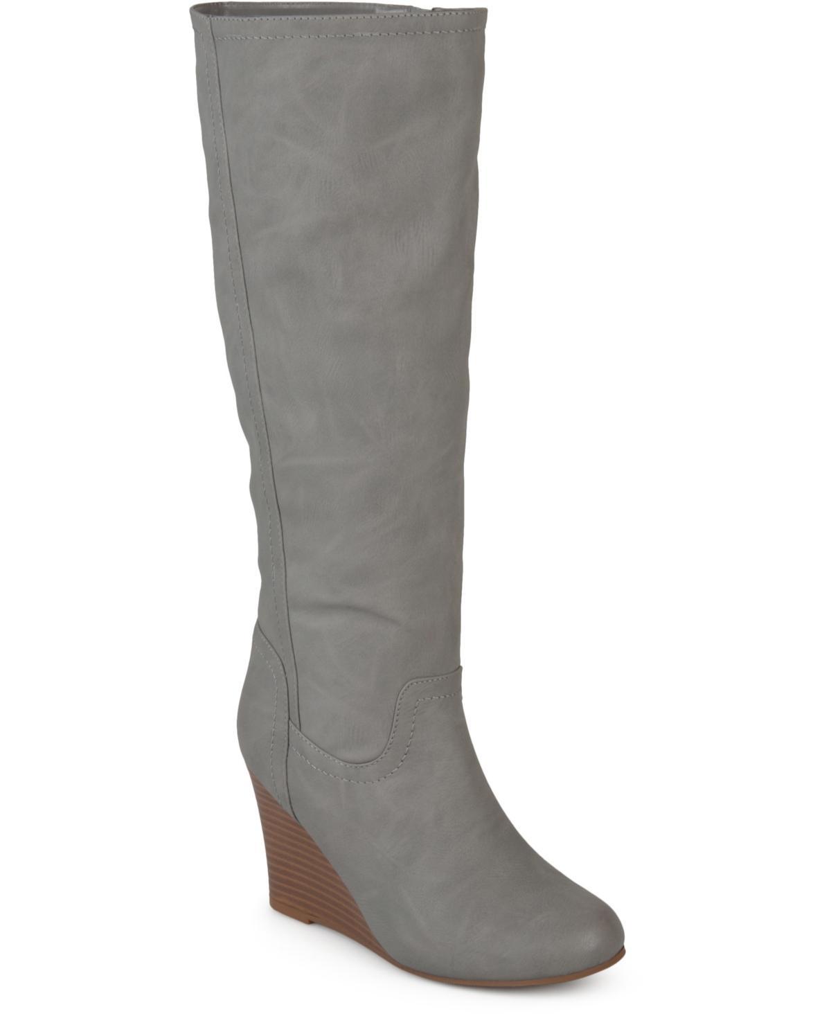 Journee Langly Women's Wedge Knee High Boots, Girl's, Size: 9 Wc Product Image