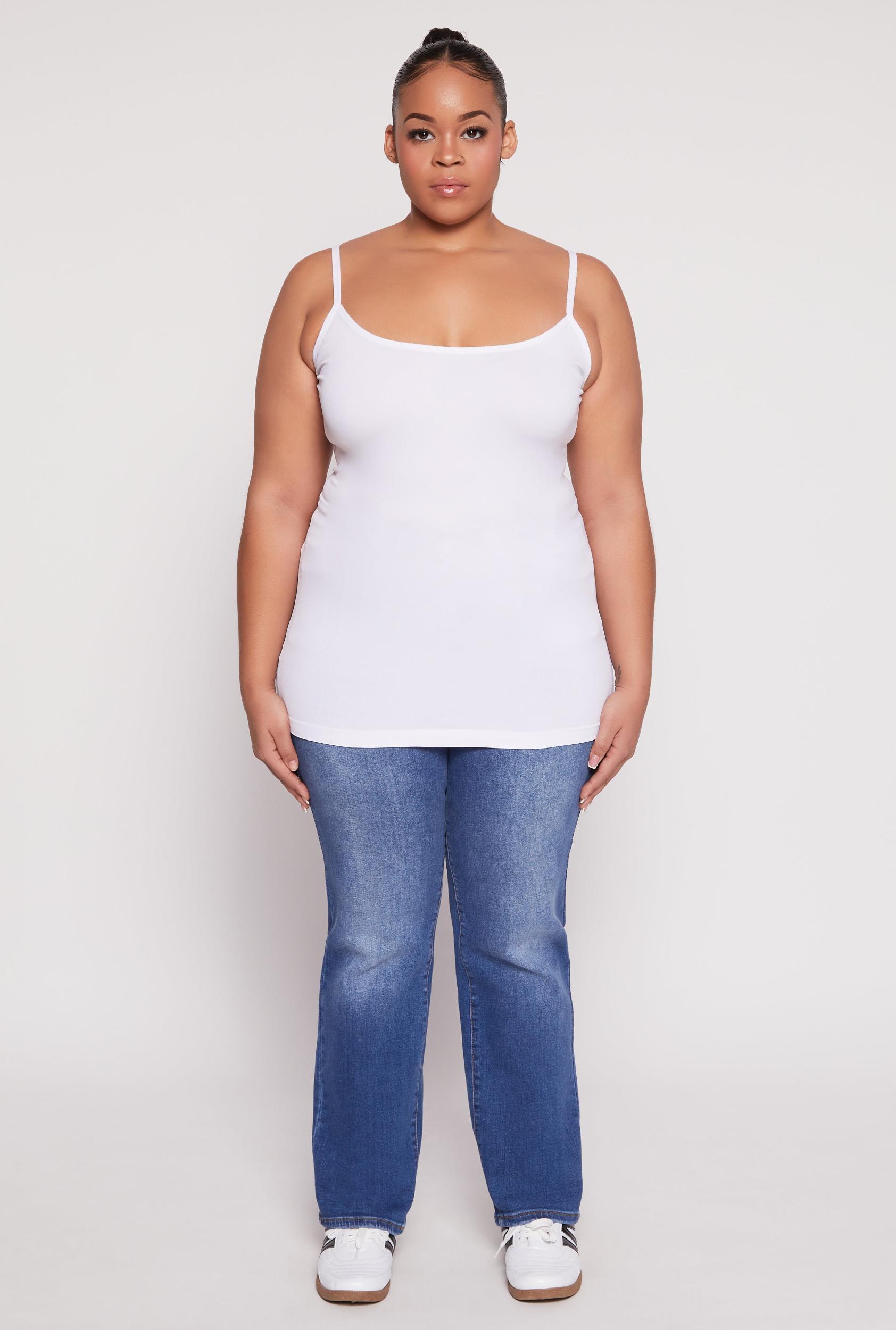 Womens Plus Size Basic Seamless Cami Product Image