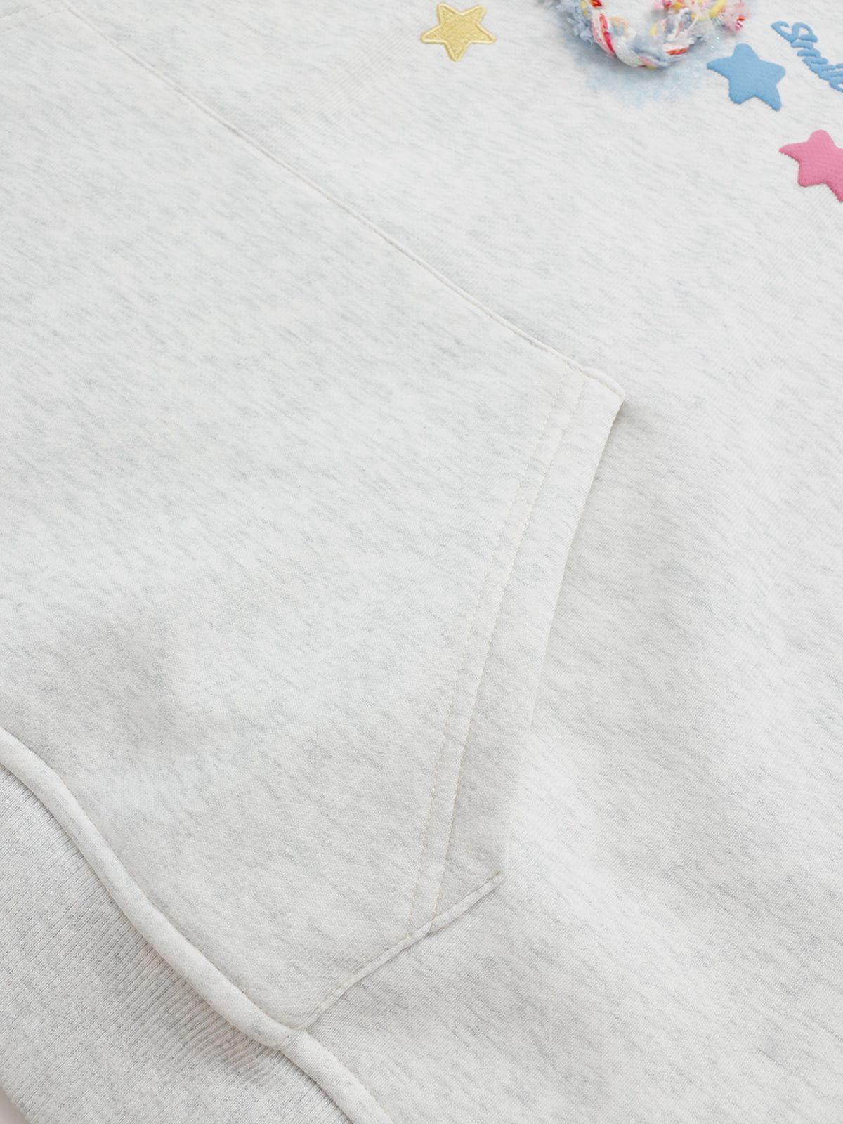 Aelfric Eden Denim Star Applique Hoodie Product Image