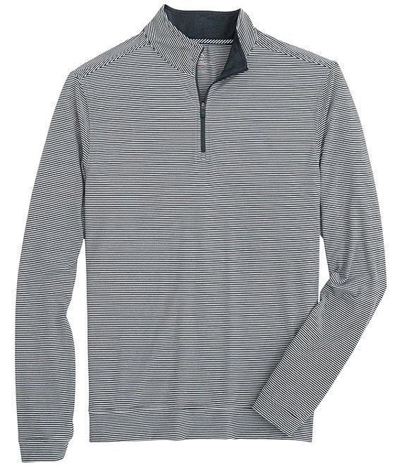Southern Tide Heather Cruiser Micro Stripe Quarter-Zip Pullover Product Image