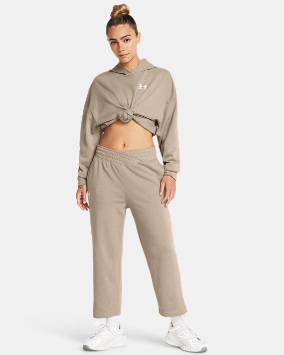 Women's UA Rival Terry Wide Leg Crop Pants Product Image