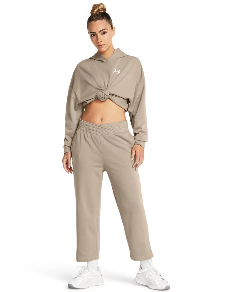 Women's UA Rival Terry Wide Leg Crop Pants Product Image