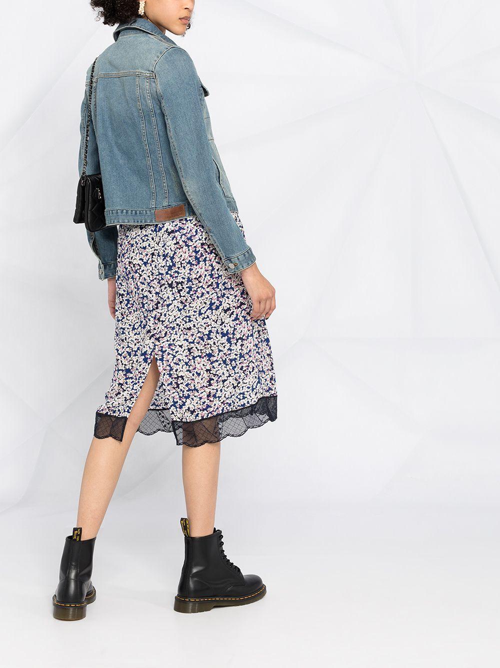 button-front denim jacket Product Image