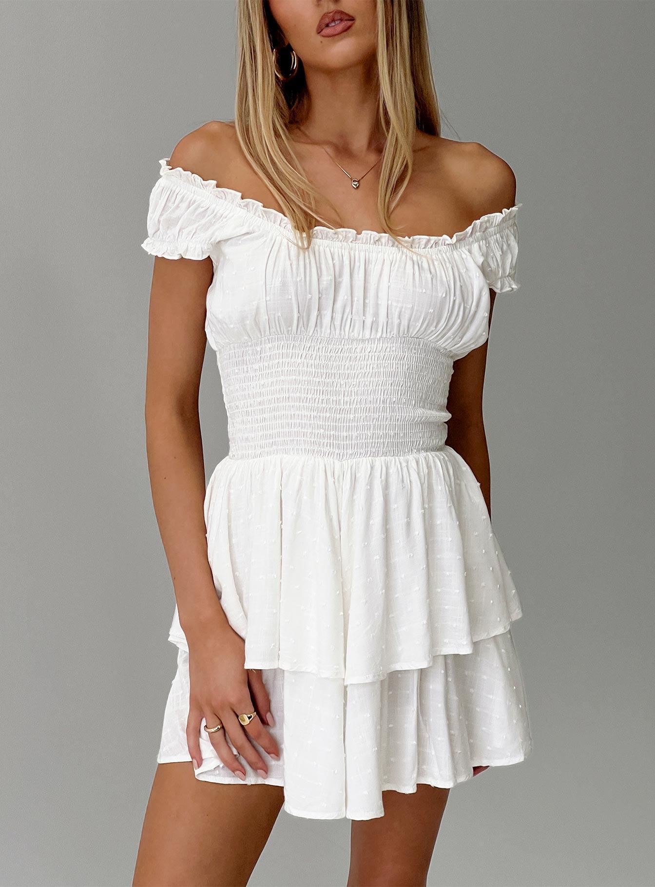 The Love Galore Romper White Lower Impact Product Image