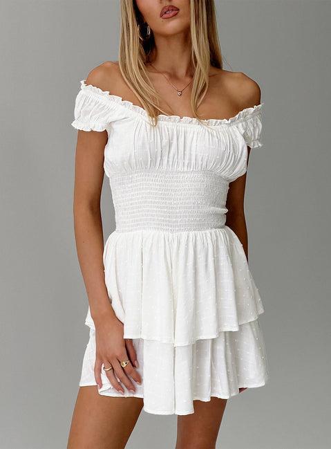 The Love Galore Romper White Lower Impact Product Image