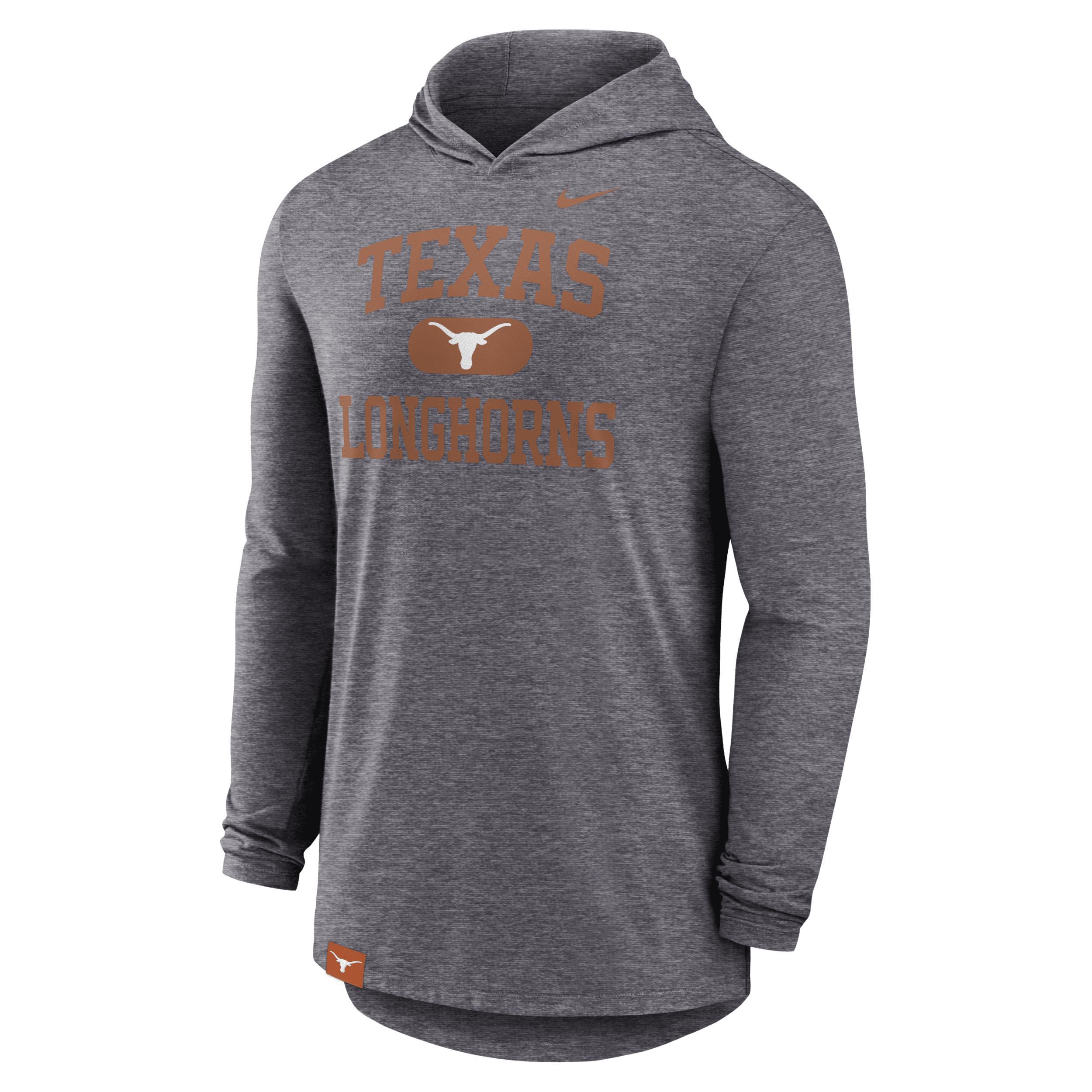 Men's Nike Heather Gray Michigan State Spartans Blitz Hoodie Long Sleeve T-Shirt, Size: Large, Grey Product Image