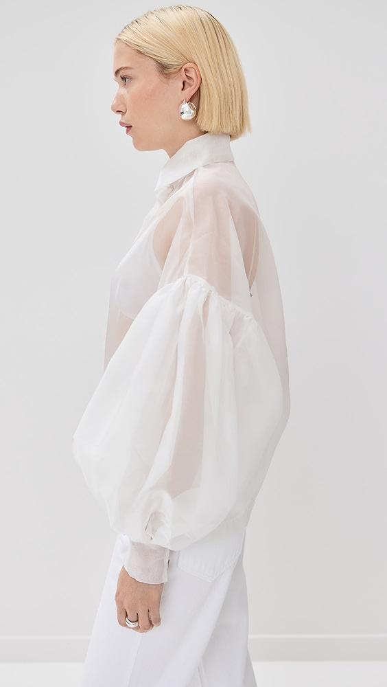 By Efrain Mogollon Agua Organza Blouse | Shopbop Product Image