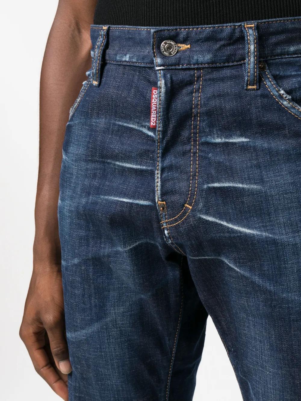 slim-cut stretch-cotton jeans Product Image