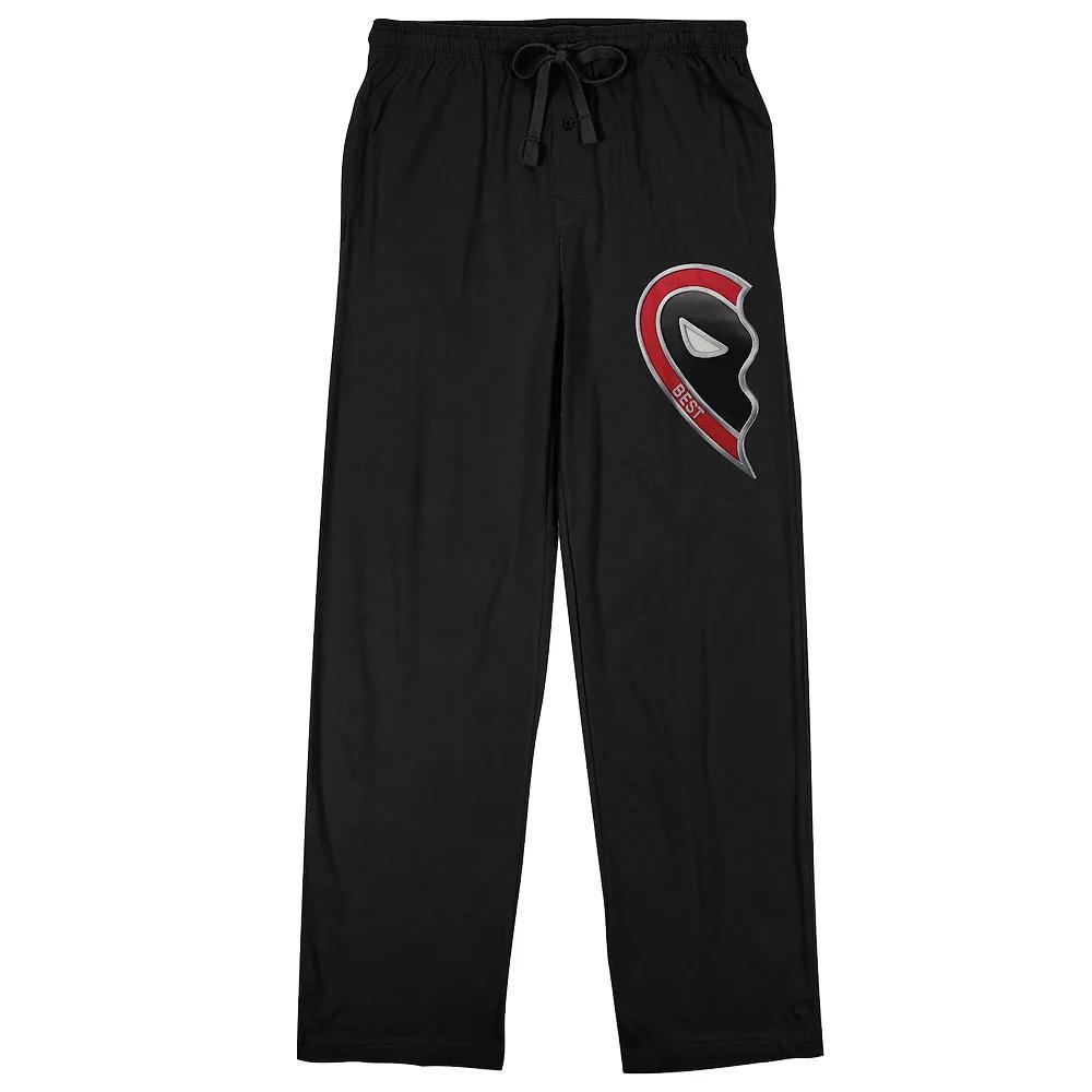 Men's Deadpool & Wolverine Deadpool Heart Sleep Pants, Size: Large, Black Product Image