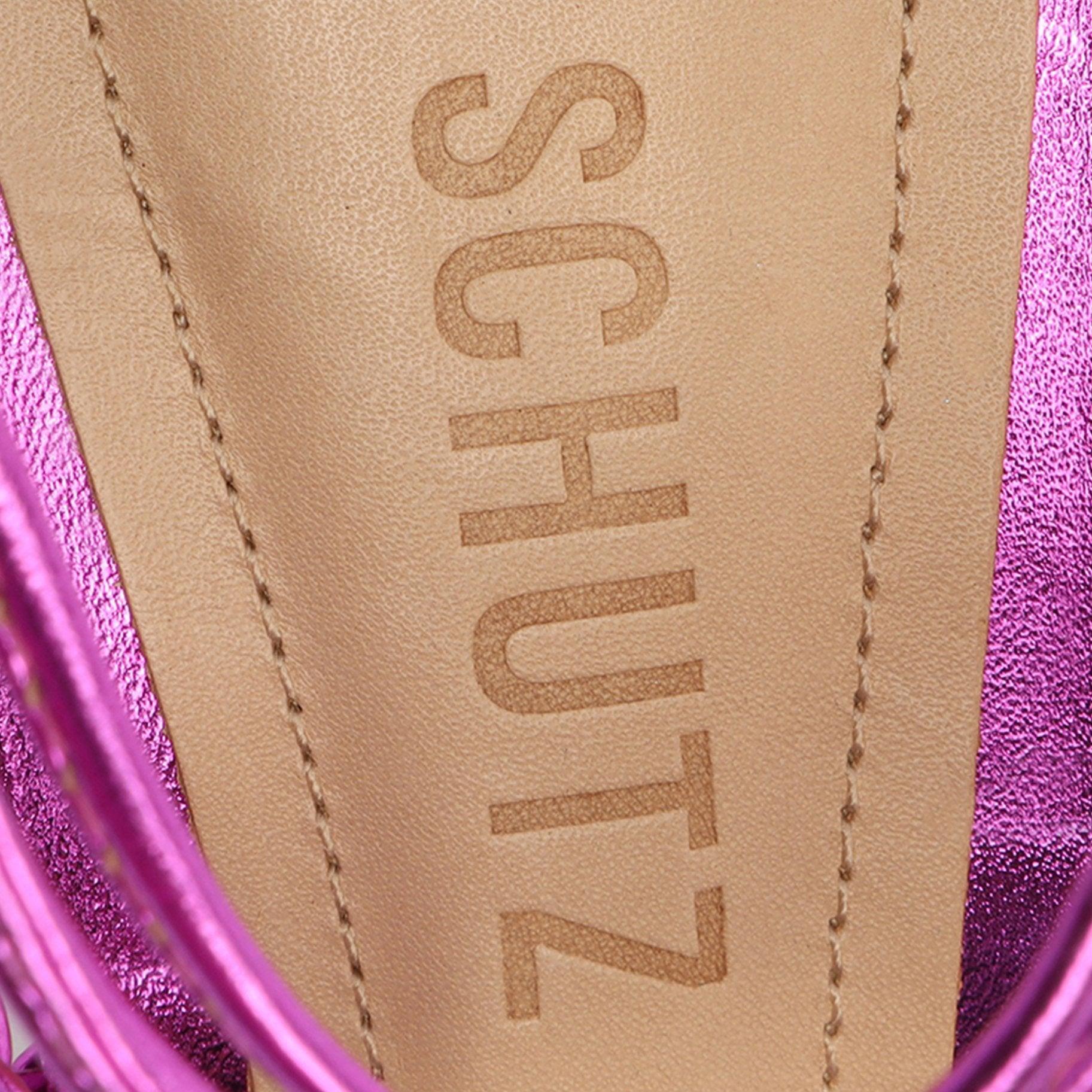 Lunah Mid Metallic Leather Sandal Female Product Image