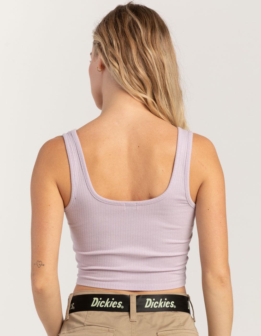 TILLYS Square Neck Womens Tank Top - LAVENDAR Product Image