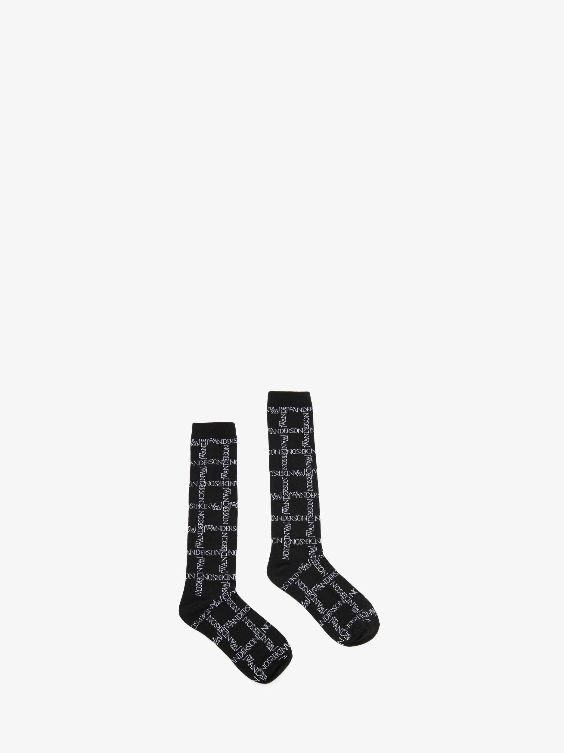 LONG SOCKS WITH LOGO GRID Product Image