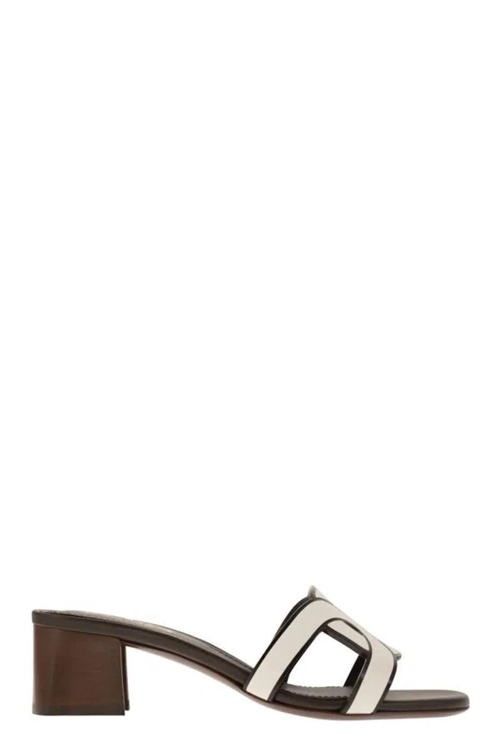 TOD'S Sandals Kate Suede In Bianco Product Image