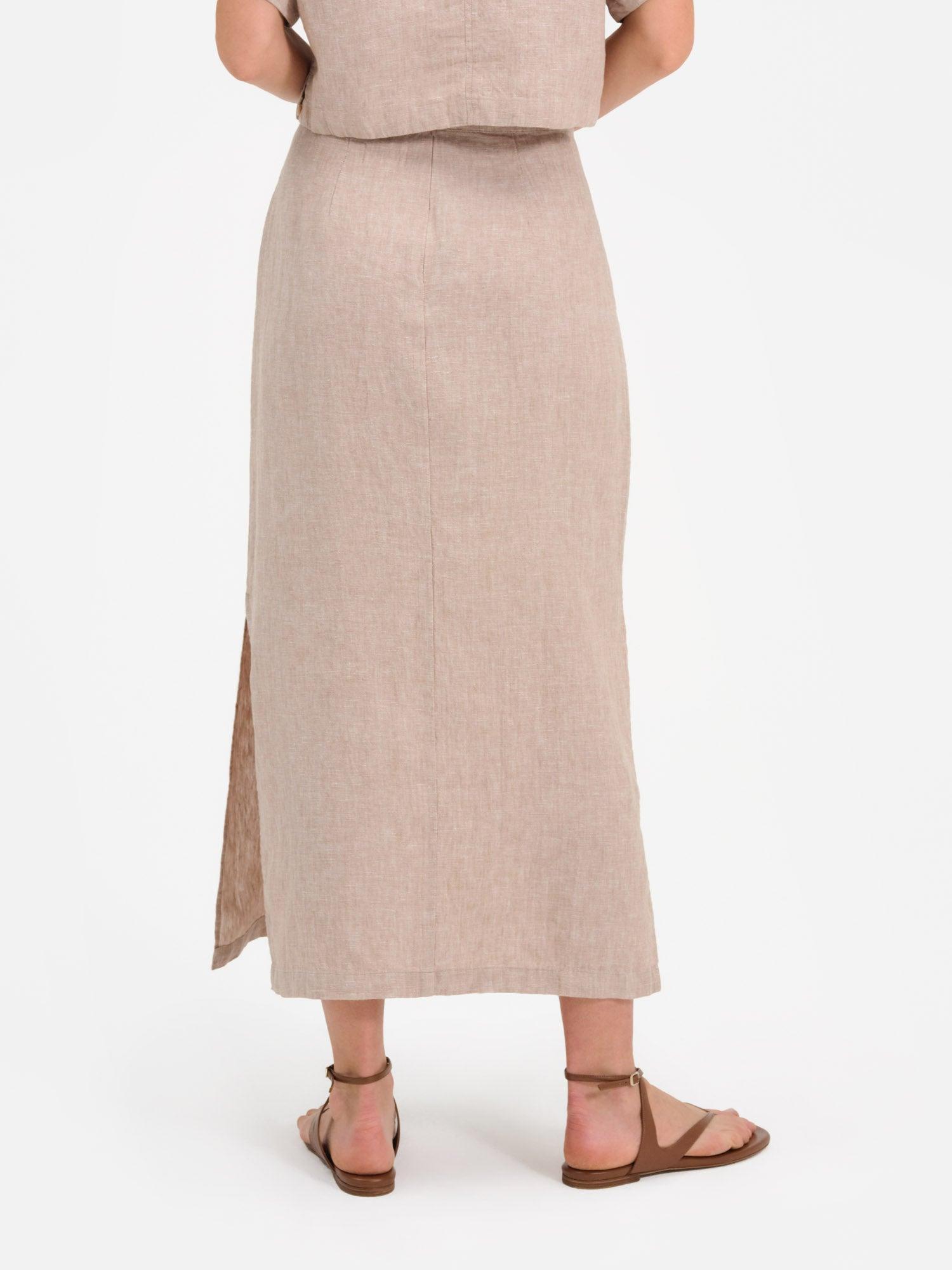 Organic Linen Crop Tee Female Product Image