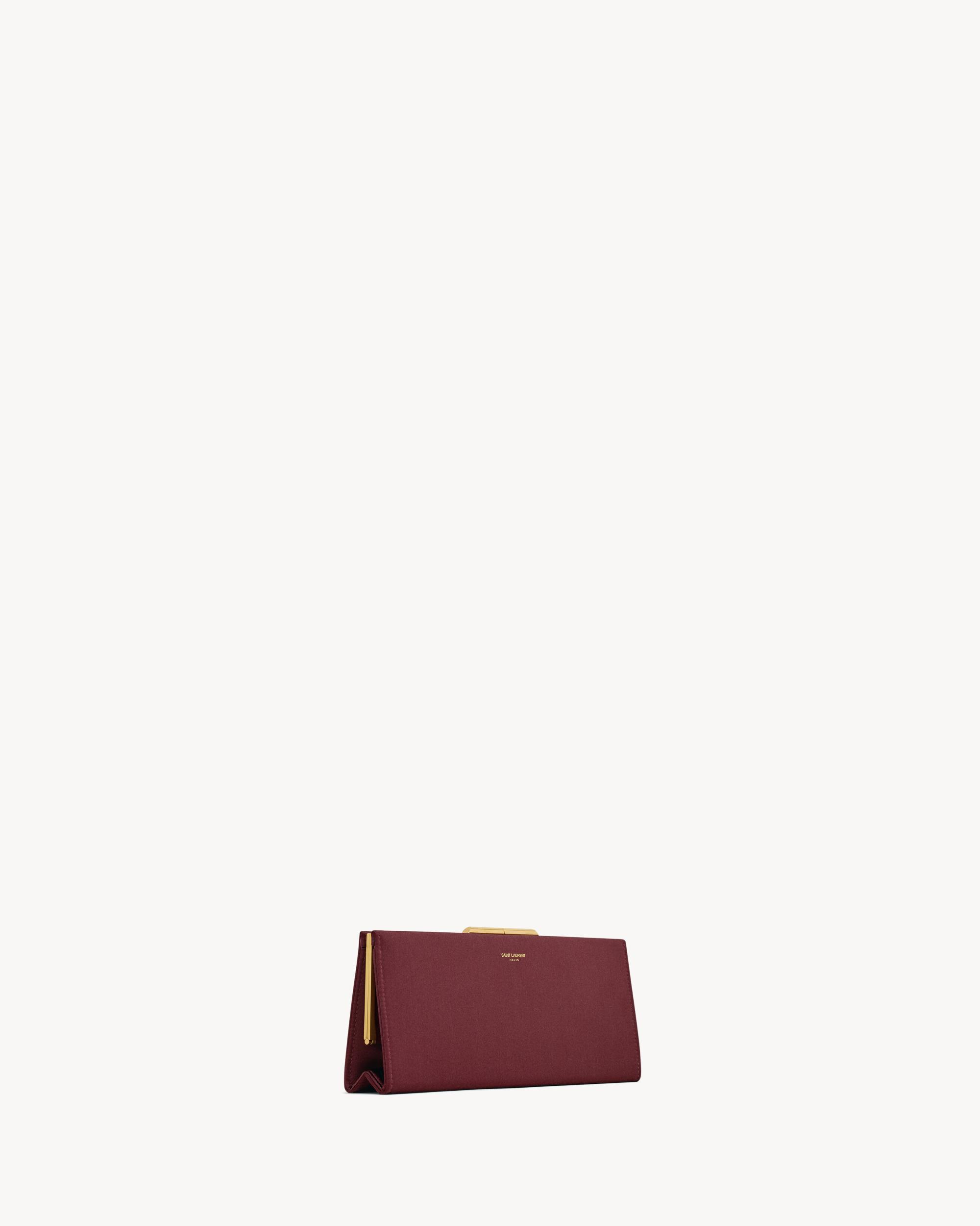 MIDNIGHT small clutch in satin Product Image