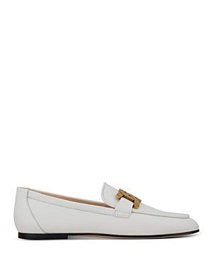 Leather Chain Slip-On Loafers Product Image