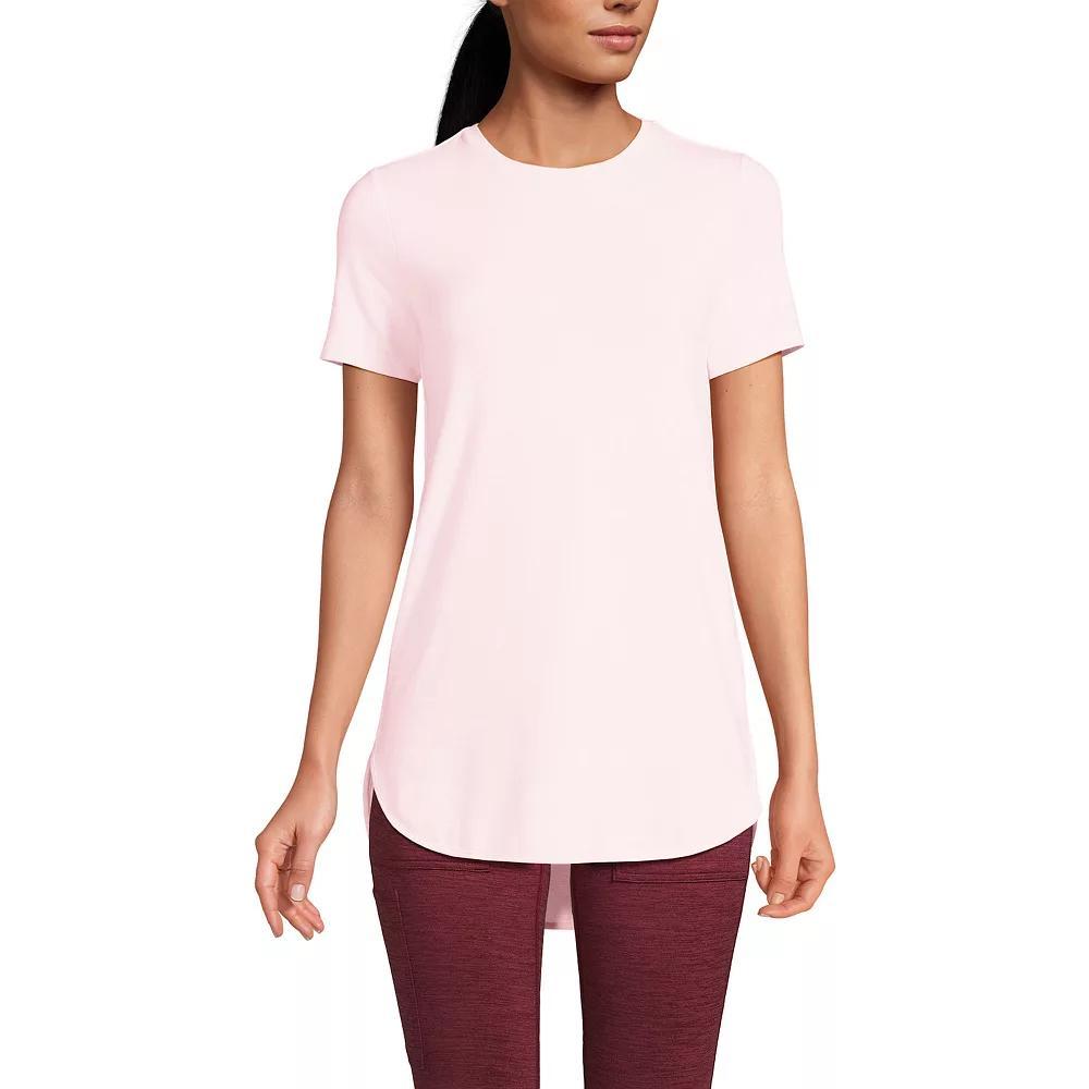 Petite Lands End Moisture-Wicking UPF 50 Tunic Tee, Womens Product Image